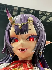 イラストレーター・漫画家 朝凪氏の等身大フィギュア「羅刹姫 沙鬼」の超高精度3D造形・制作事例。大スケール造形とデジタルアーカイブを担当。