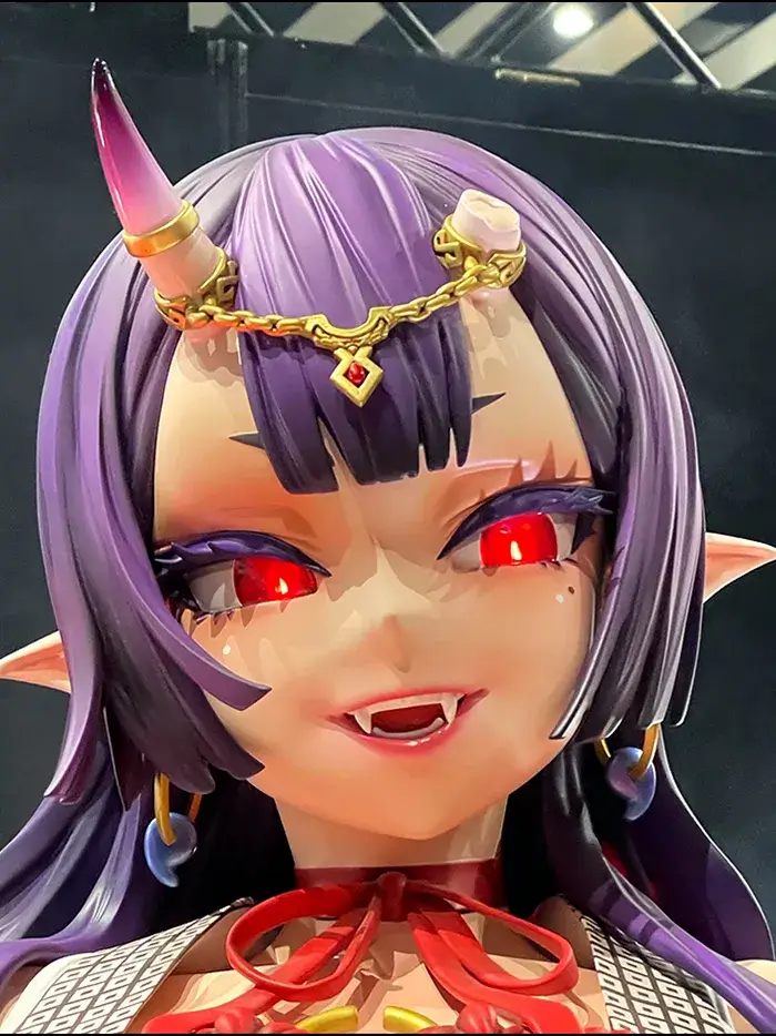 イラストレーター・漫画家 朝凪氏の等身大フィギュア「羅刹姫 沙鬼」の超高精度3D造形・制作事例。大スケール造形とデジタルアーカイブを担当。