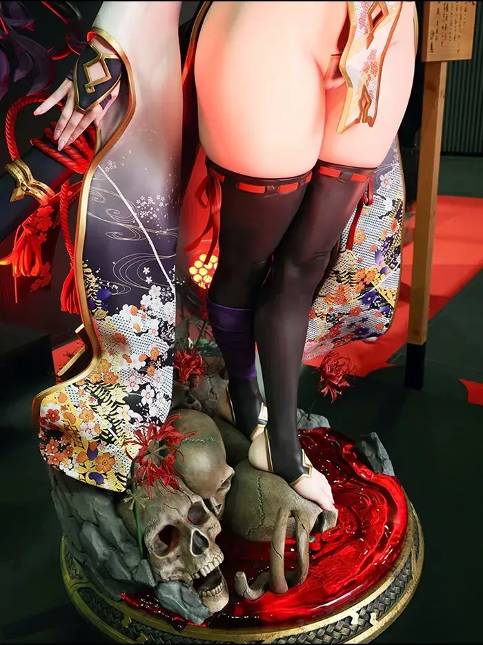 イラストレーター・漫画家 朝凪氏の等身大フィギュア「羅刹姫 沙鬼」の超高精度3D造形・制作事例。大スケール造形とデジタルアーカイブを担当。