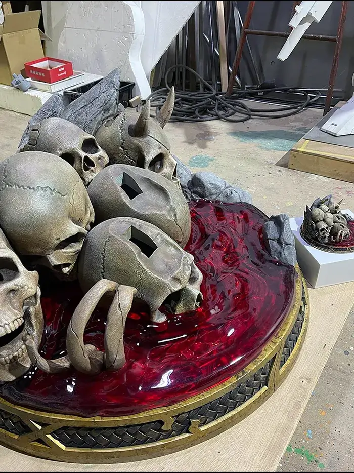 イラストレーター・漫画家 朝凪氏の等身大フィギュア「羅刹姫 沙鬼」の超高精度3D造形・制作事例。大スケール造形とデジタルアーカイブを担当。