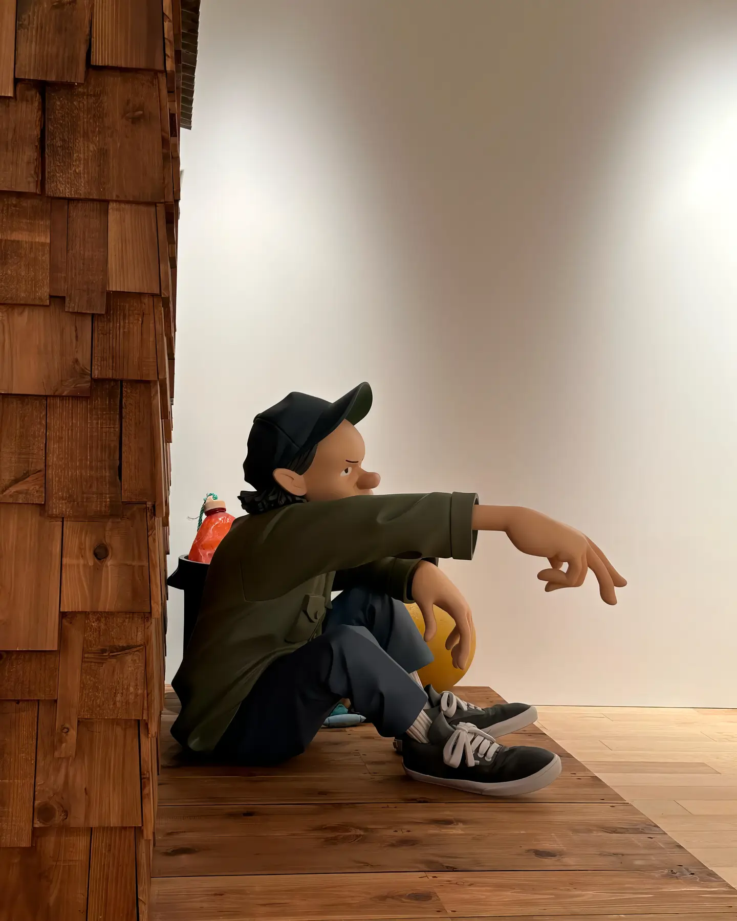 イラストレーター 花井祐介氏の個展「Pebbles and Ripples」展示作品の大スケール立体造形事例。超高精度3D造形・複製を担当。