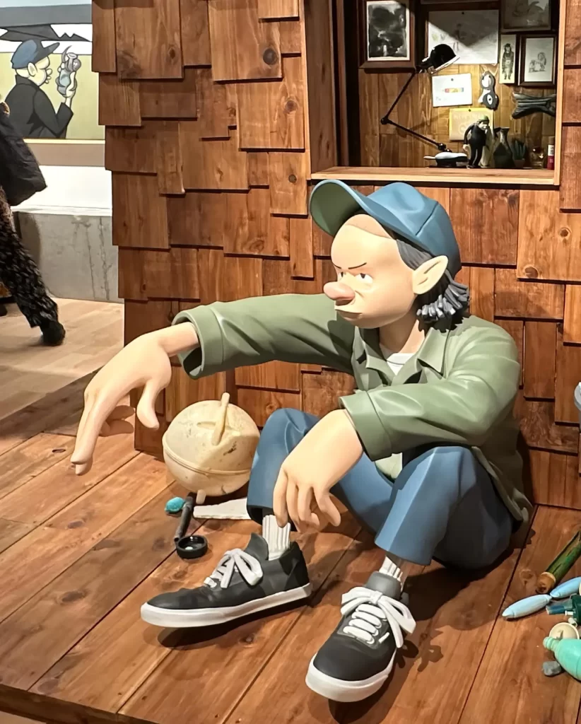 イラストレーター 花井祐介氏の個展「Pebbles and Ripples」展示作品の大スケール立体造形事例。超高精度3D造形・複製を担当。