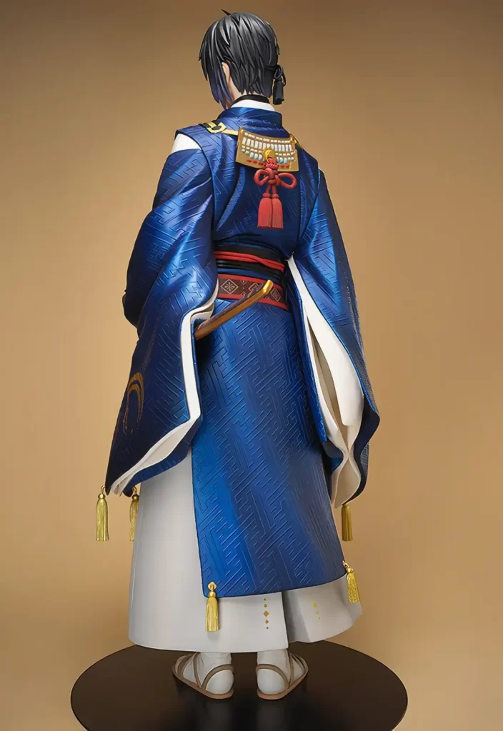 刀剣乱舞-ONLINE-三日月宗近の二年の歳月をかけて制作された一分の一（1/1）スケールフィギュアの制作事例。大スケール造形と彩色。