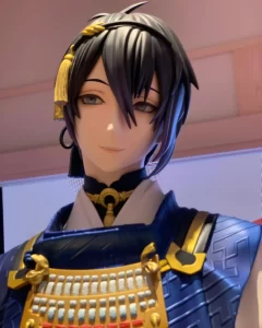 刀剣乱舞-ONLINE-三日月宗近の二年の歳月をかけて制作された一分の一（1/1）スケールフィギュアの制作事例。大スケール造形と彩色。